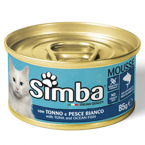 SIMBA CAT X 85 GR PATE WHIT TUNA AND OCEAN FISH