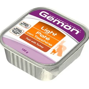 GEMON DOG X 150 GR PATE LIGHT WITH TURKEY