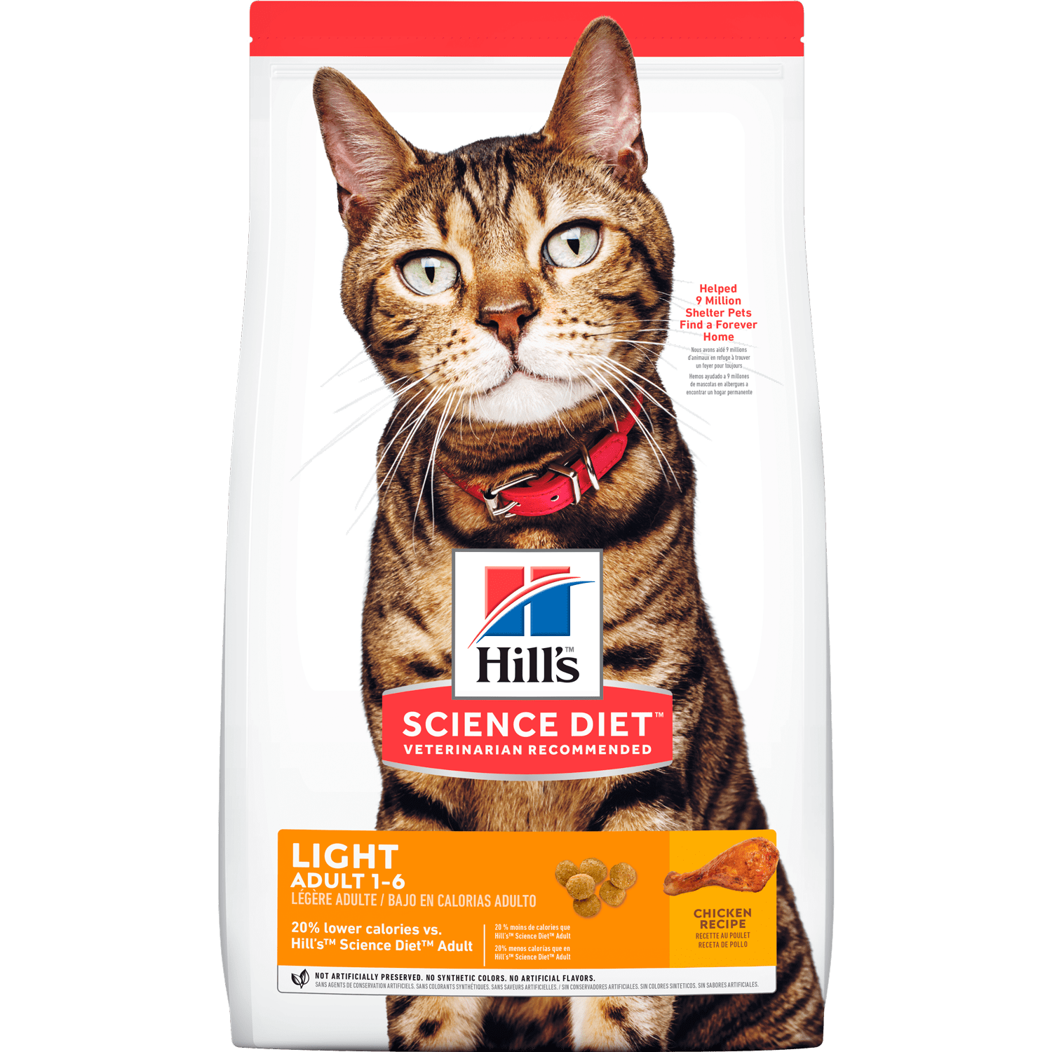 HILLS FELINO ADULT LIGHT 4LB (1,81KG)
