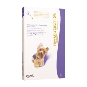 REVOLUTION 12% 0,25 ML 2,6 A 5,0 KG CANINO