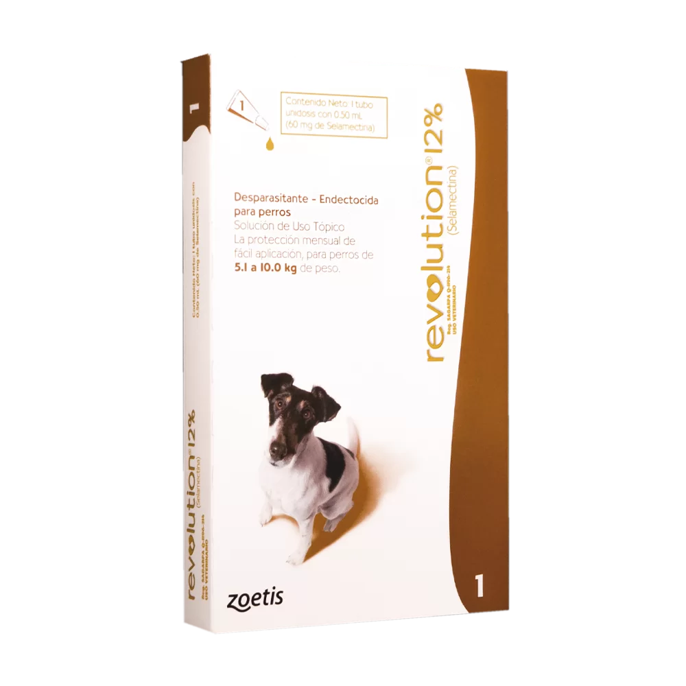 REVOLUTION 12% X 0,50 ML 5,1 A 10 KG CANINO