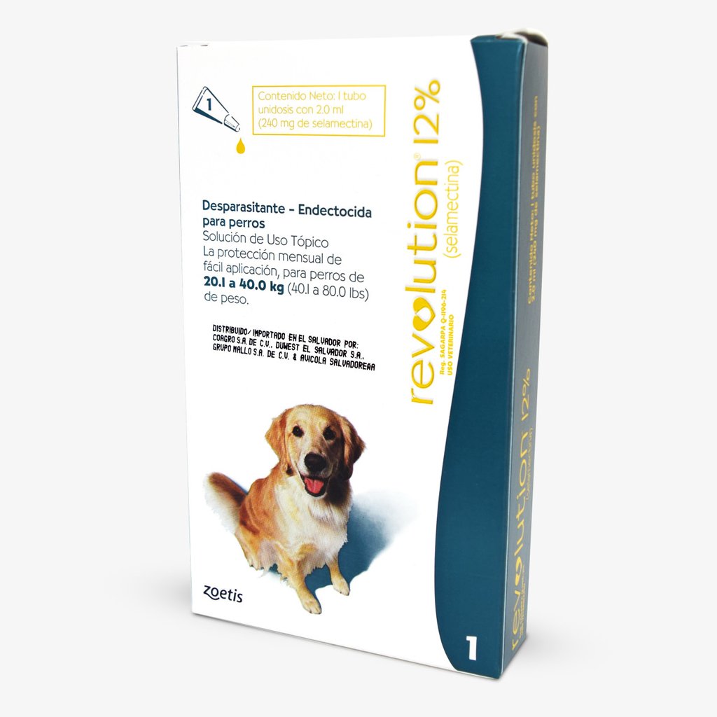 REVOLUTION 12% X 2 ML 20,1 A 40 KG CANINO