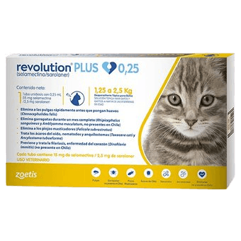REVOLUTION PLUS 0,25 ML <2,5 KG FELINO