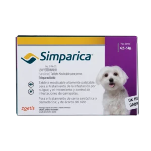 SIMPARICA 10 MG >2,5 A 5 KG X TAB