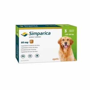 SIMPARICA 80 MG 20-40 KG X TAB