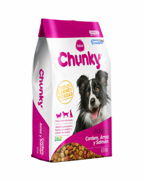 CHUNKY CORDERO, ARROZ Y SALMON ADULTO